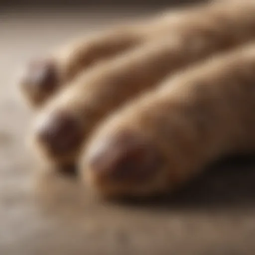 Dry Puppy Paw Close-Up