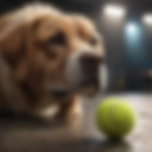 Durable tennis ball for chewing dogs