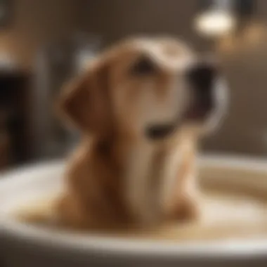 Oatmeal Bath for Dog's Skin Hydration