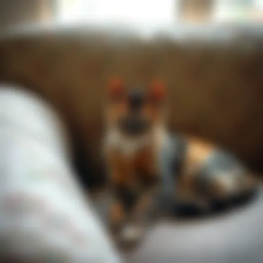 Revitalized Upholstery: The Aftermath of Effective Cleaning Freshly cleaned upholstery after cat urine removal