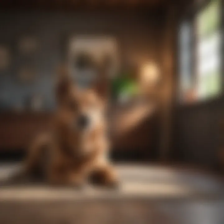 A serene home environment with minimal distractions for dogs