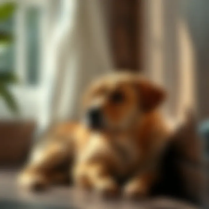 Creating a Calm Environment for Your Dog Dog calmly resting in a quiet environment