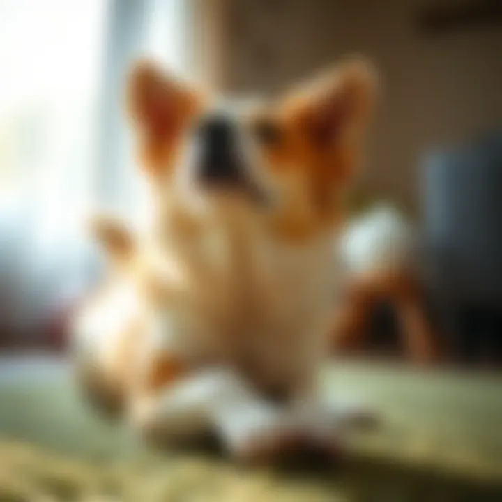 Engaging Activities to Alleviate Barking Behavior Dog engaging in play to reduce anxiety