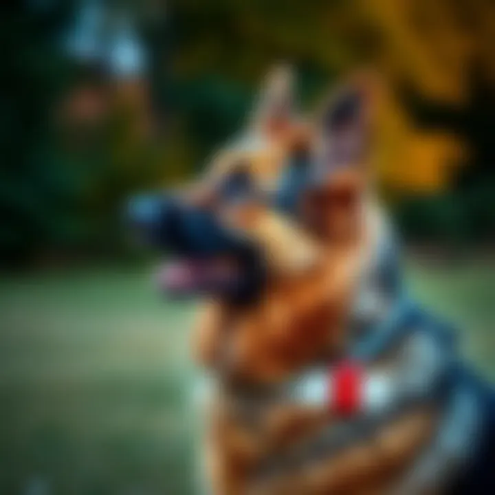 Engaging Training Sessions for German Shepherds A German Shepherd engaging in a training session with its owner