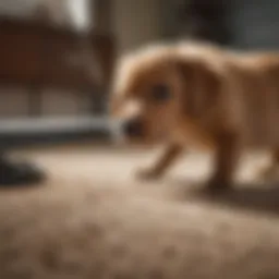 Effective vacuuming technique for pet hair removal