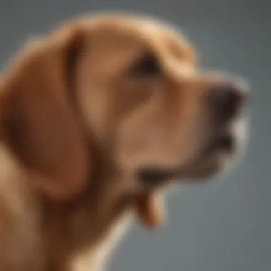 Dog with clean ears after mite treatment