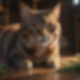 Aromatic essential oils for cat spray removal