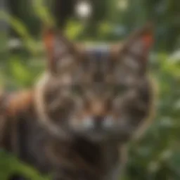 Sleek and stealthy feline hiding in plain sight