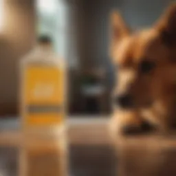 Effective enzyme cleaner for dog urine stain removal from carpet