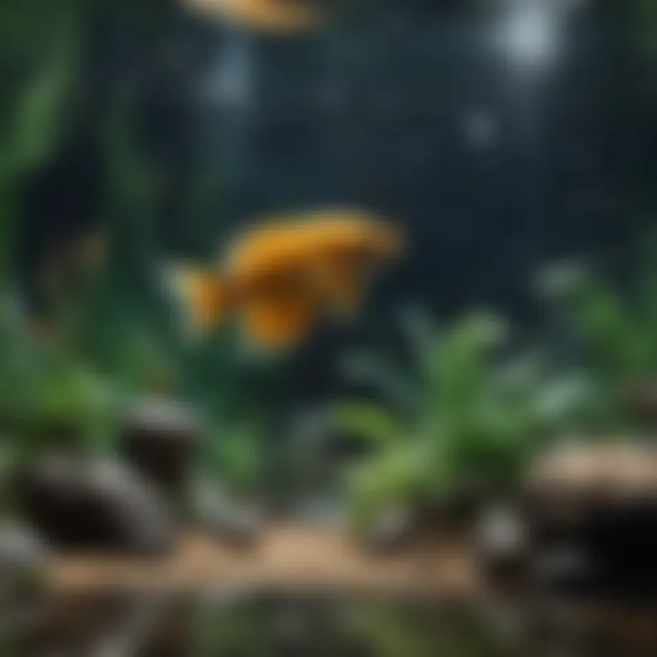 Aquarium filter system ensuring clean water