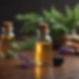 A collage of essential oils that are harmful to dogs