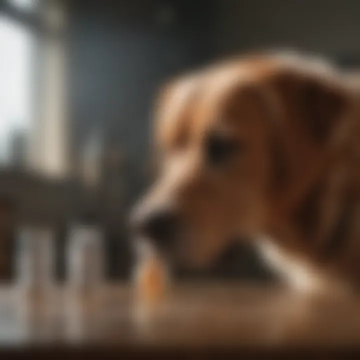 Euthanasia medication being prepared by a veterinarian