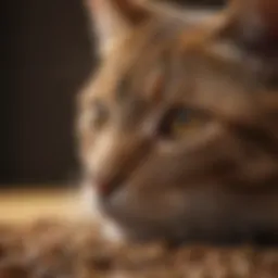 A close-up of premium dry cat food with visible high-quality ingredients