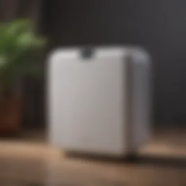 Sleek and modern design of the latest air purifier