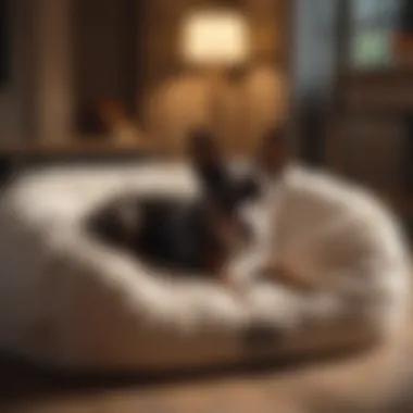 Plush Dog Bed for Ultimate Comfort Cozy dog bed with plush cushions
