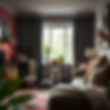 A cozy living space featuring an expandable crate integrated into the decor