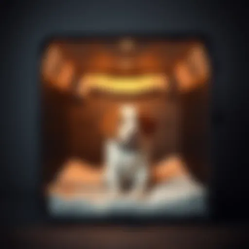 An expandable crate showcasing its adjustable features for dogs