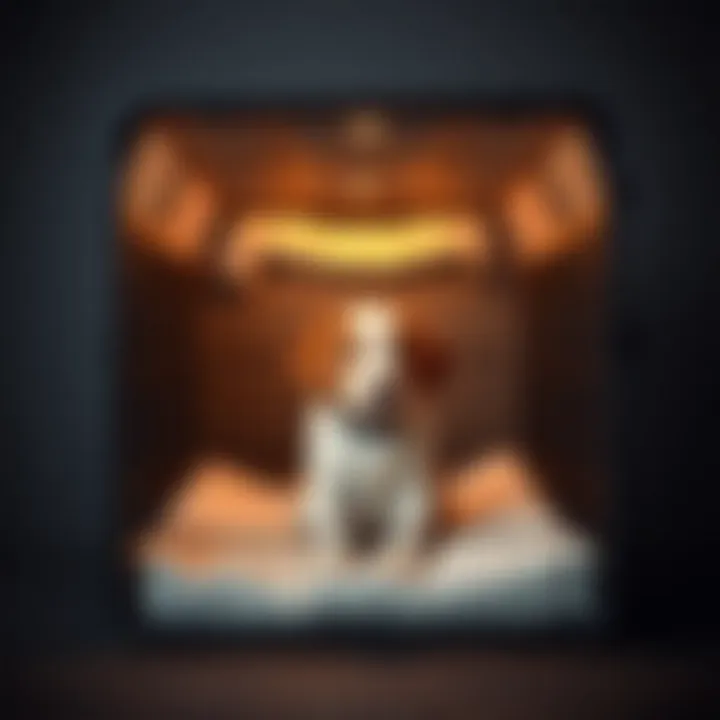 An expandable crate showcasing its adjustable features for dogs