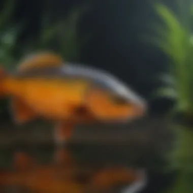 An assortment of colorful freshwater fish species suitable for pond environments.