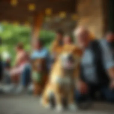 Community Connection A community event with dogs and owners enjoying together