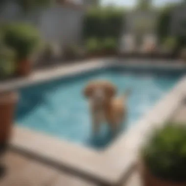 Small puppy pool made of durable and pet-friendly materials