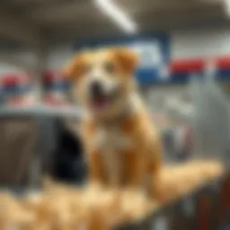 Variety of temporary dog fences on display