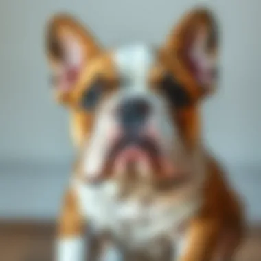 Expressive Bull Dog Puppy Face Close-up of a bull dog puppy's expressive face
