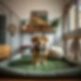 Stylish indoor playpen for small dogs