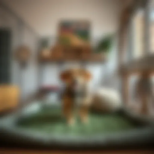 Stylish indoor playpen for small dogs