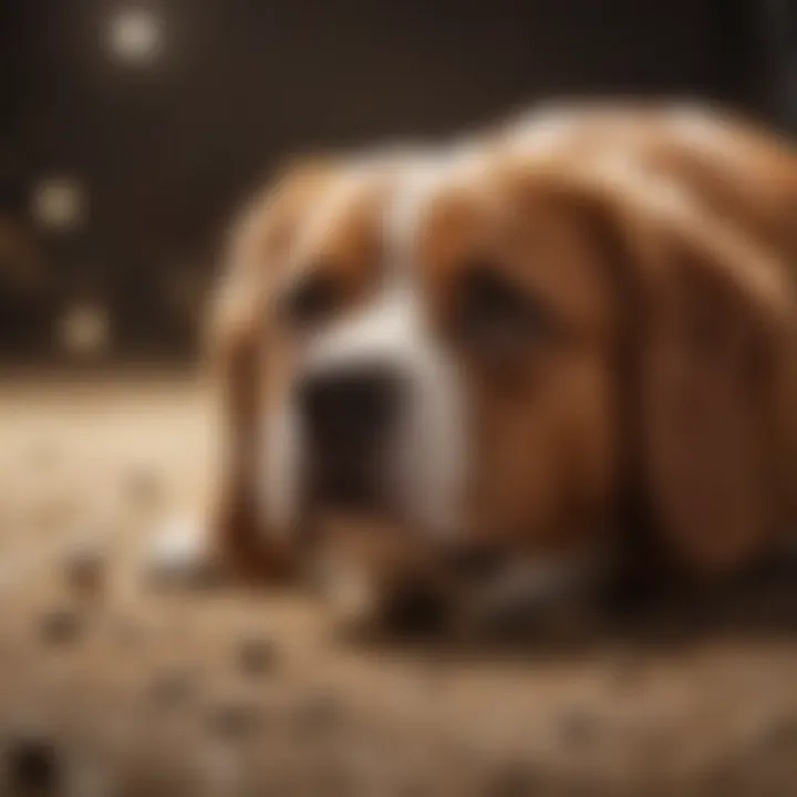 Close-up of the durable material used in the big dog ball.