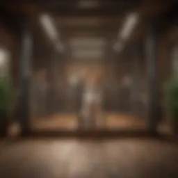 Stylish indoor dog corral design