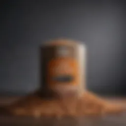 An assortment of dog food brands displayed elegantly