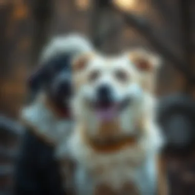 A historical figure alongside a male dog, symbolizing names inspired by history.