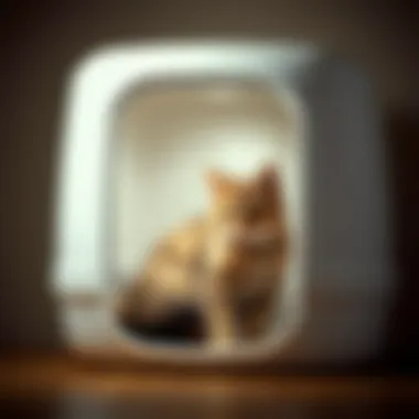 Covered Cat Litter Box for Privacy Covered cat litter box showcasing privacy