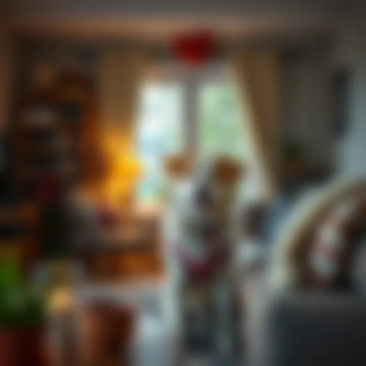 Creating Harmony Between Home and Dog A cozy living space with a dog that complements the household vibe