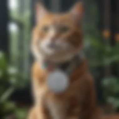 Personalized Floral Collar Cat ID Tag