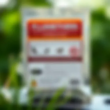 Safety information on flumethrin collar packaging Flumethrin collar package with safety information