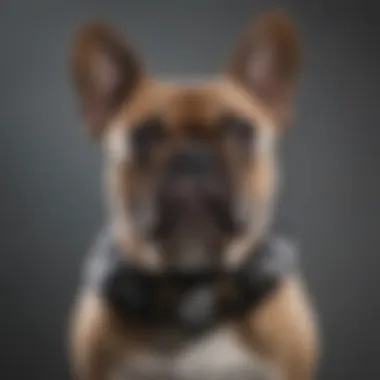 Close-up of shock collar remote for French Bulldogs