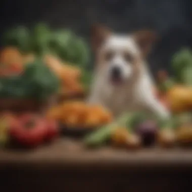 Fresh vegetables and fruits for renal support in dogs