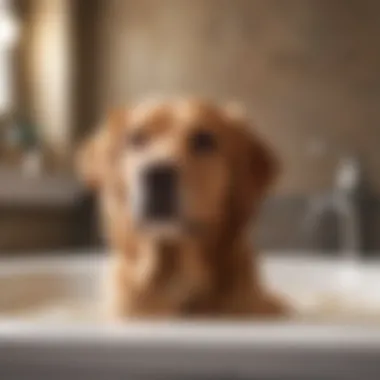 Gentle Oatmeal Dog Shampoo Application