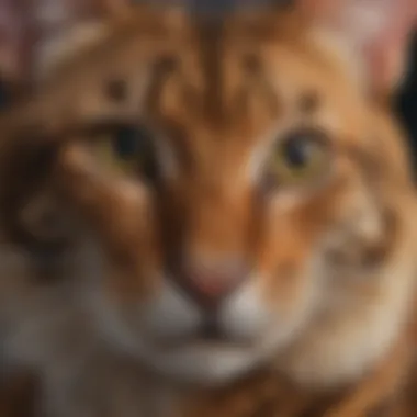 Close-up of the stunning coat pattern of a Giant Bengal Cat