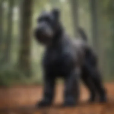 Giant Schnauzer Showing Alertness