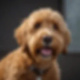 Golden Doodle clipped with precision