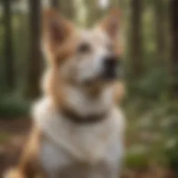 Graceful Hypoallergenic Guard Dog in Natural Setting