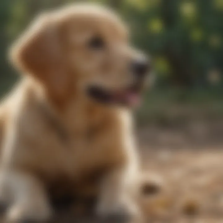 Golden Retriever Puppy in Obedience Training