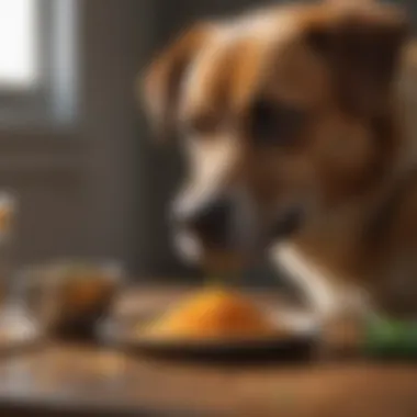 A healthy dog enjoying a balanced diet to prevent future health issues.