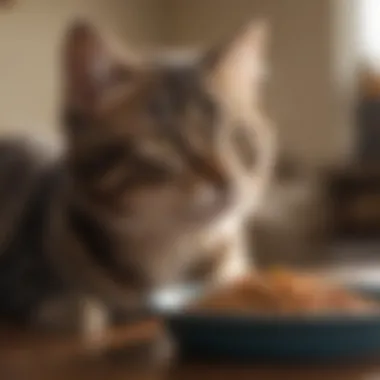 Happy kitten enjoying a meal of Purina Beyond kitten food