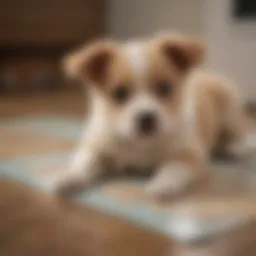 Hartz XL Puppy Pads showcasing their absorbent material