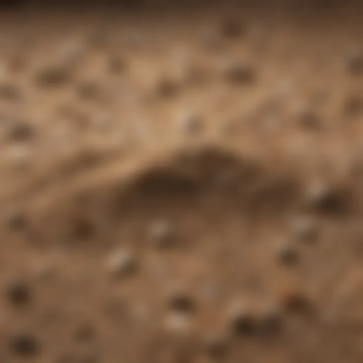 Close-up of high-quality sandy cat litter texture