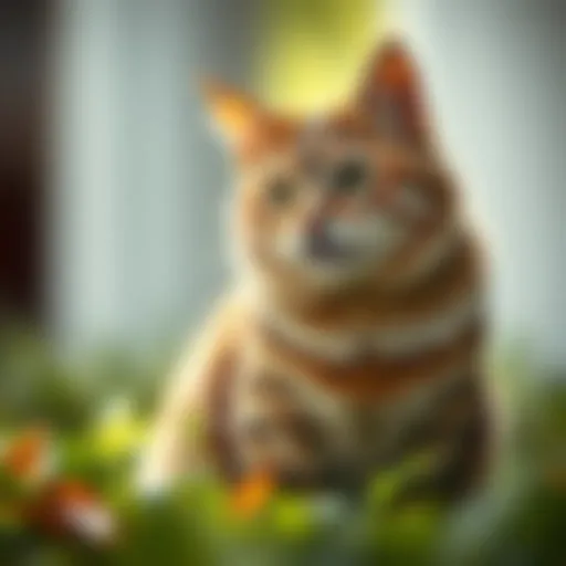 Illustration showing the impact of urinary health on cats